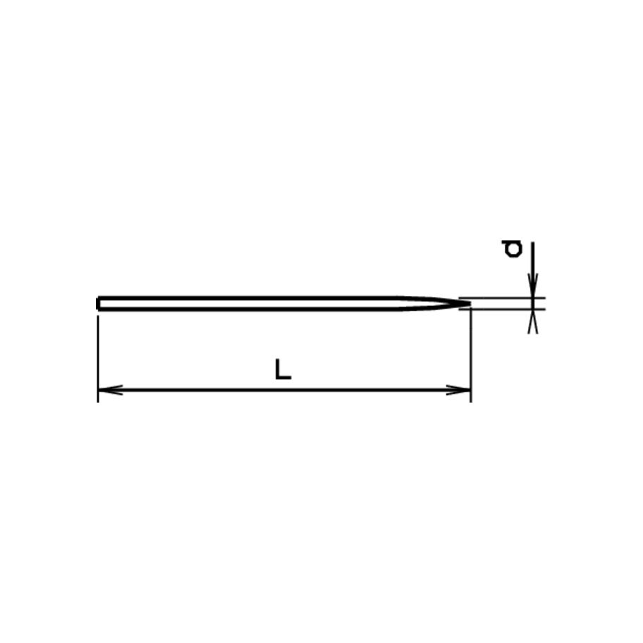 BIERBACH Goldleisten-Stahlstifte Stahl 0,9x30