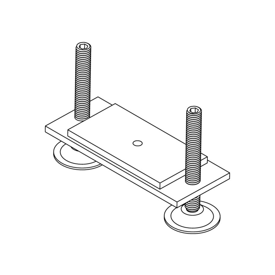 Nivelliersystem f. Unterkonstruktion Stahl znb 15-70