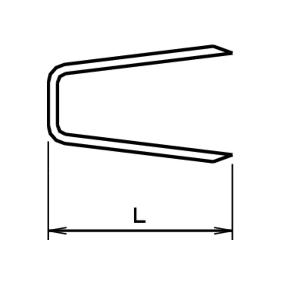 Agraffen zu Heftapparat Stahl verzinkt blau Gr 3 Länge 15