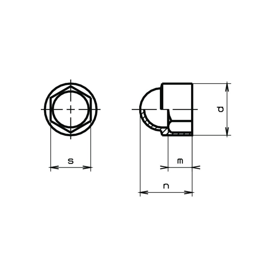 Sechskant-Schutzkappen PE schwarz M12xSW18