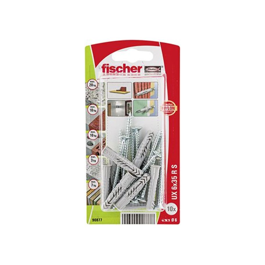 FI SB 90877 Unidübel UX 6X35 R S NV 10St