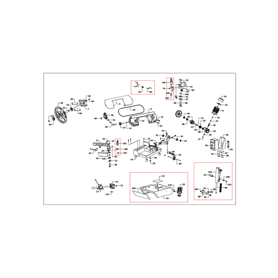 ALE Schraube Exzenter f.Bandsp, MBS-151V