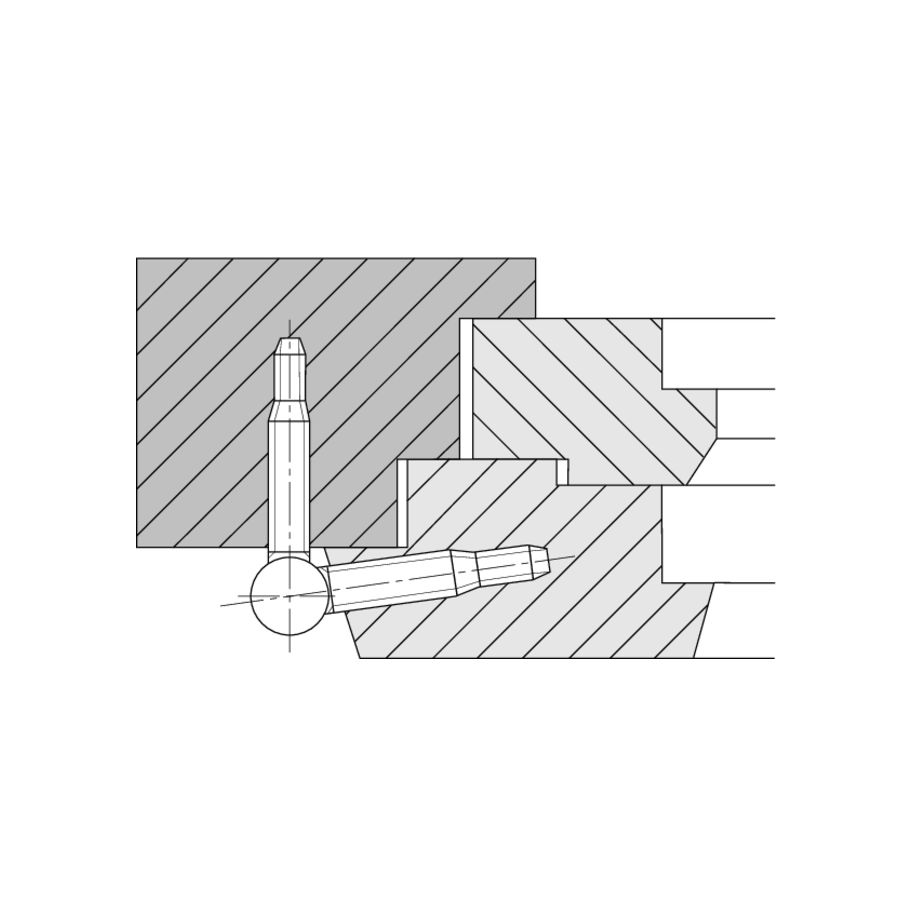 Sassba Fensterband 2-tlg. B16RK verzinkt blau