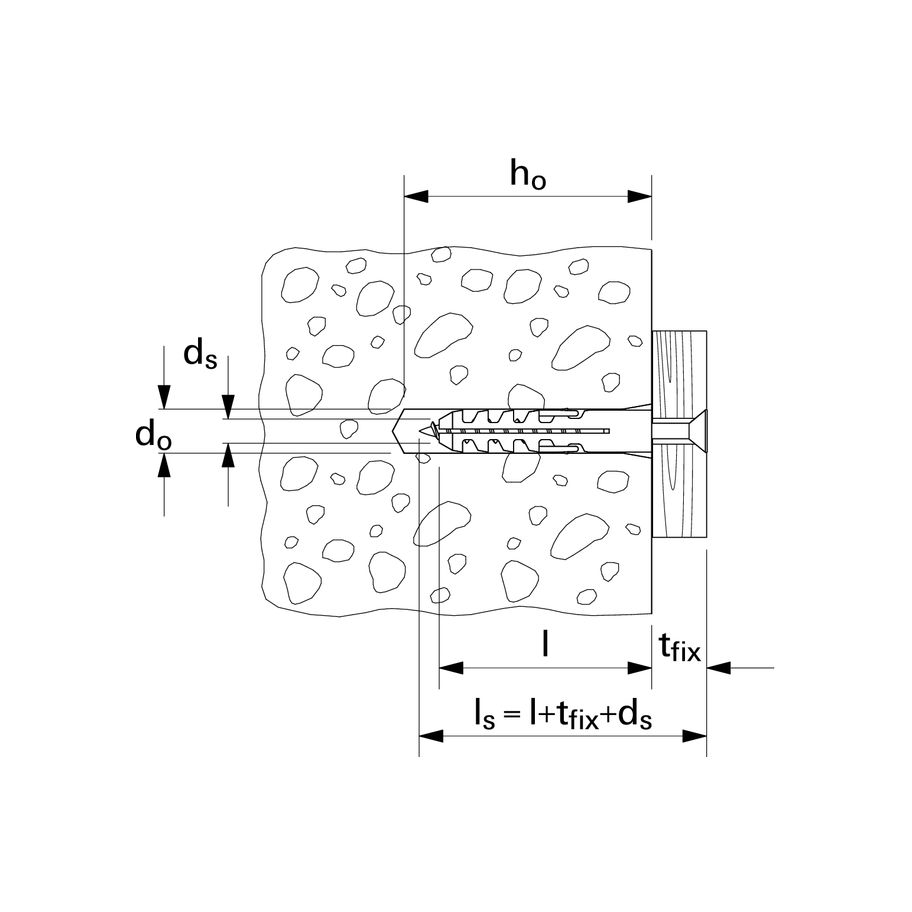 fischer Nylondübel  S 10