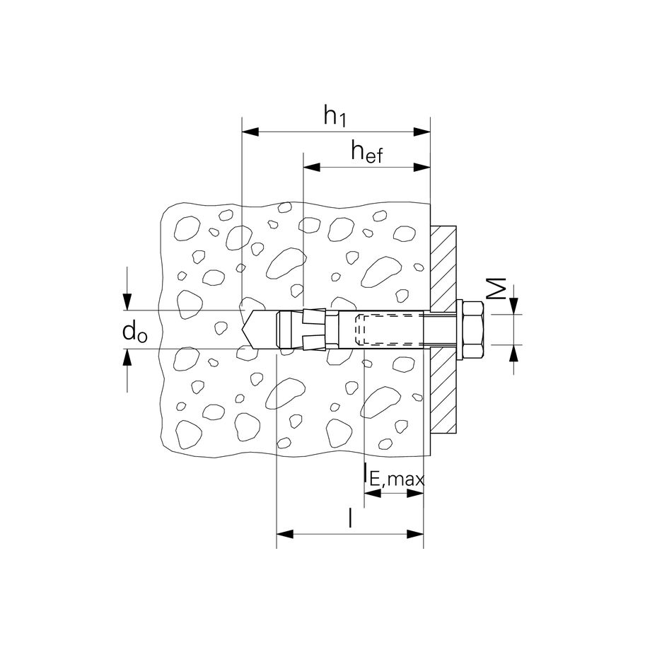 fischer Express-Anker mit Innengewinde rostfrei A4 M 6x50