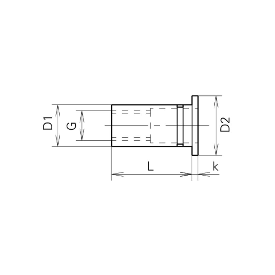 GESIPA PolyGrip Blindnietmuttern flachrund Stahl M5 7x13,5