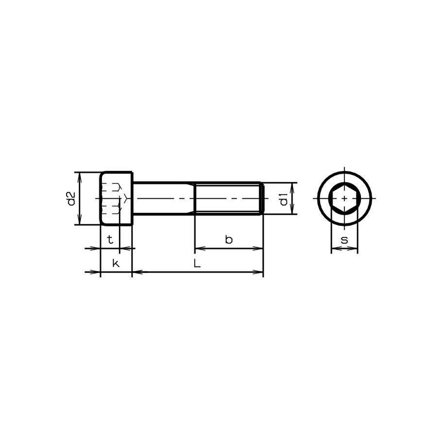 Zyl-Schrauben In-6Kt mit Schaft ISO4762-rostfrei A2 M 8x70