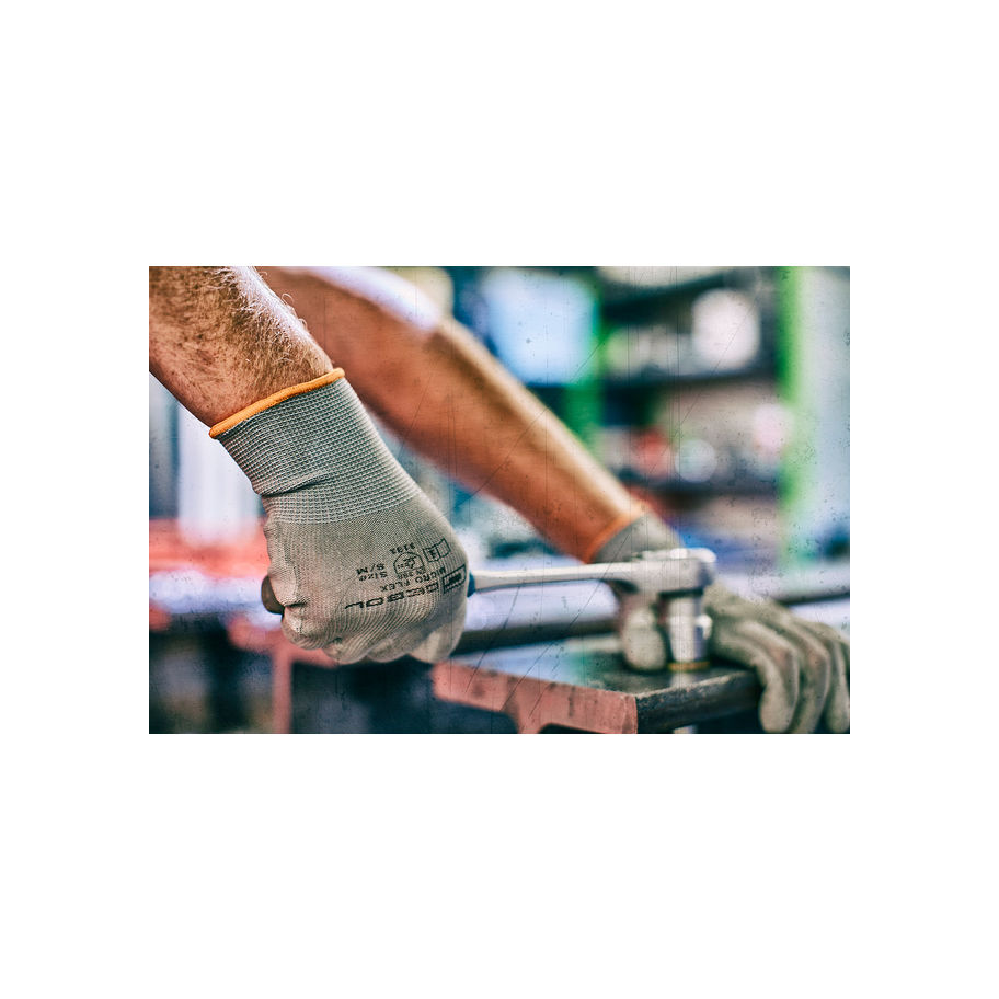 GEBOL Arbeitshandschuh Micro Flex grau 10, Header