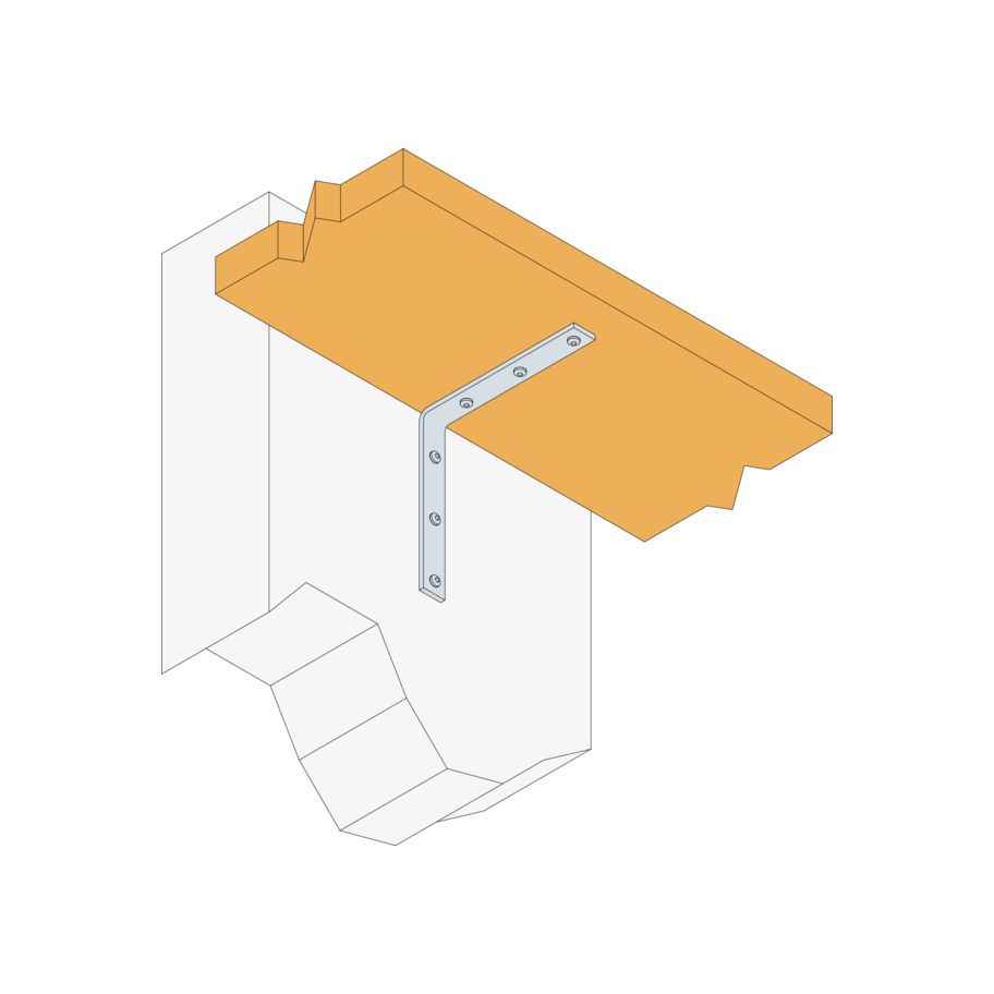 SST Konsolenwinkel Typ CRE Stahl verzinkt blau 18×100×100×4