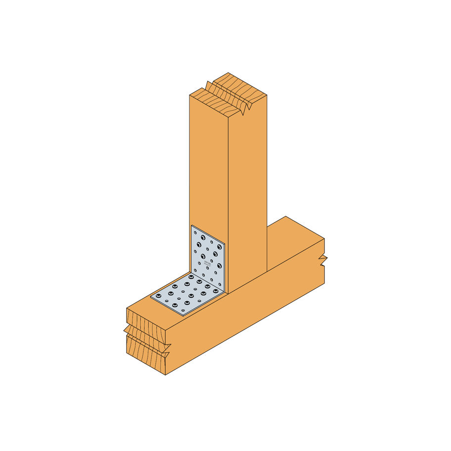 SST Winkelverbinder Stahl feuerverzinkt 100×200×2,5×100