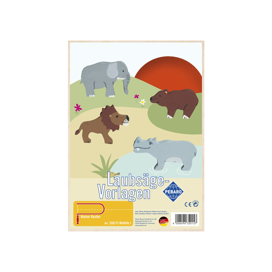 PEBARO Laubsägevorlage "Wildlife I"