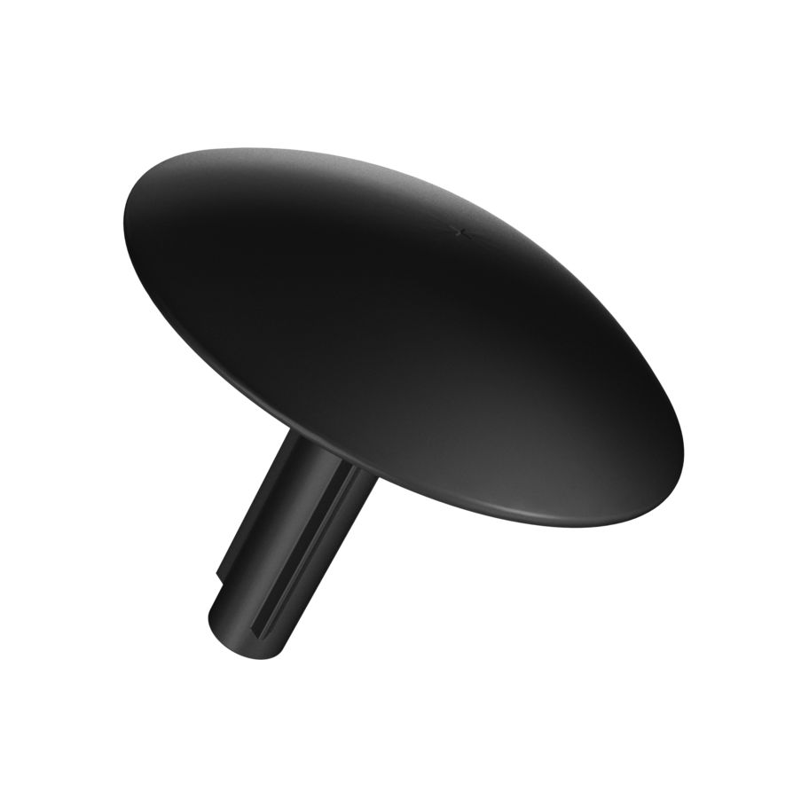 Abdeckkappen Typ K1 Flachrund Kunststoff  K1 schwarz