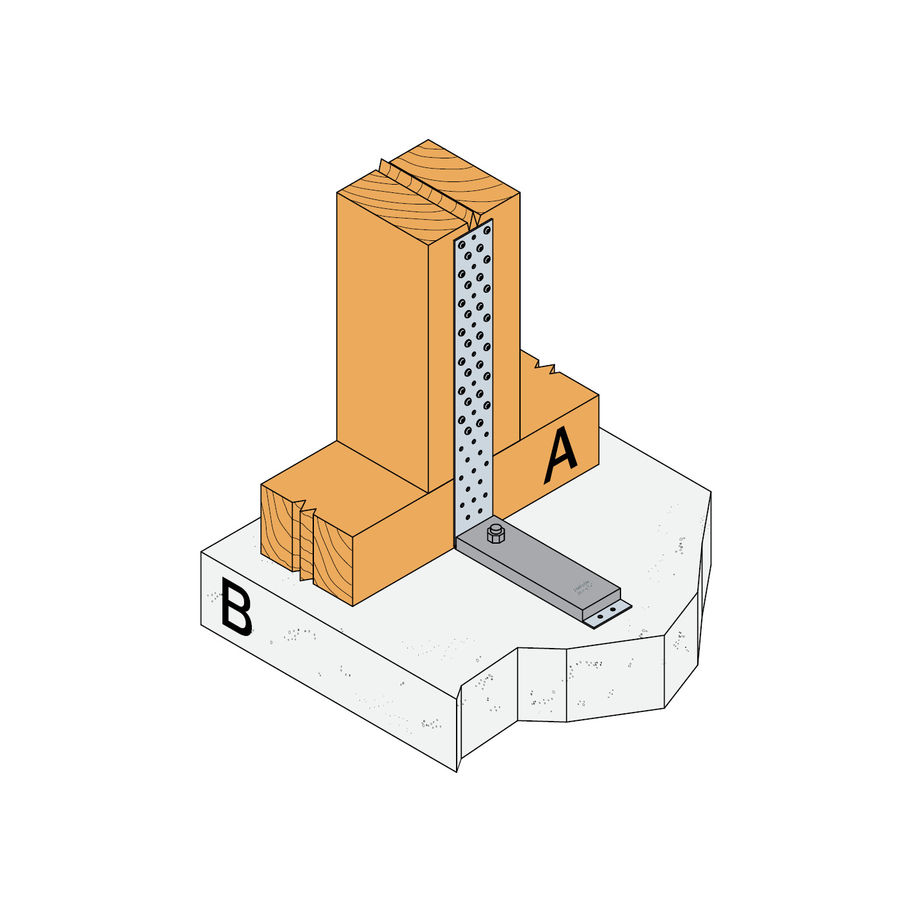 SST Zuganker mit Unterlegplatte Stahl feuerverzinkt 400-M16