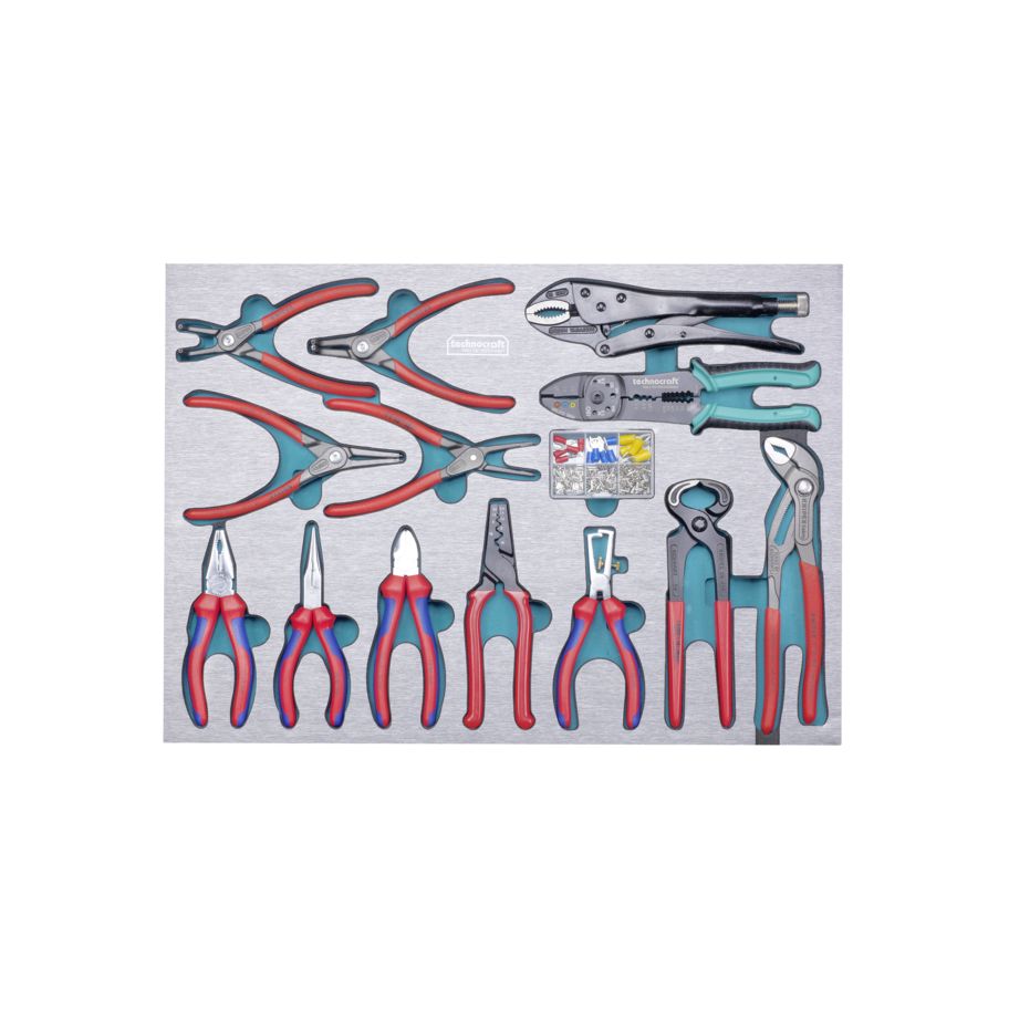 technocraft Werkstattwagen SWISS TEAM PLUS+ PRO 743-tlg, mit Premium-Marken-Werkzeugen